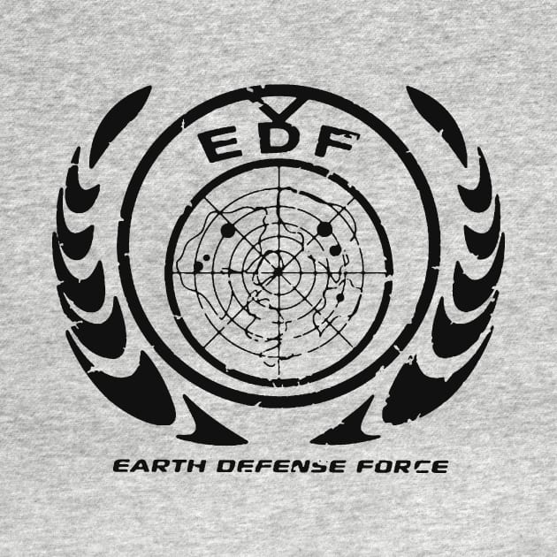 Earth Defense Force Logo - Black by CustomDesig